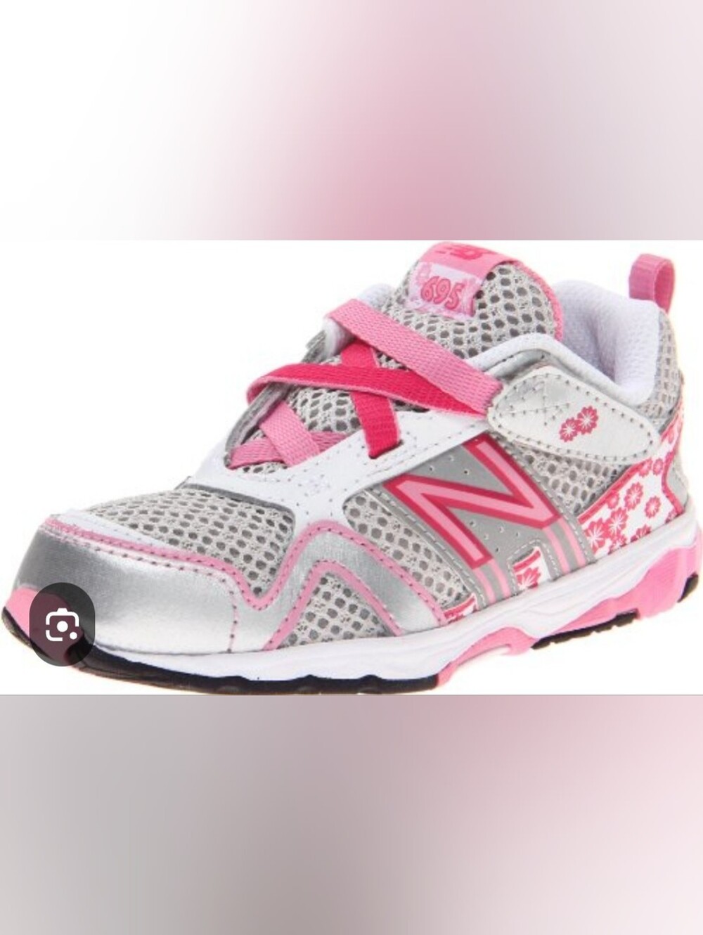 New Balance KV695 Shoe (Infant/Toddler) Size 5c girls Euc